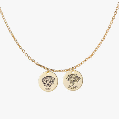 Personlig halskæde med kæledyrsfoto